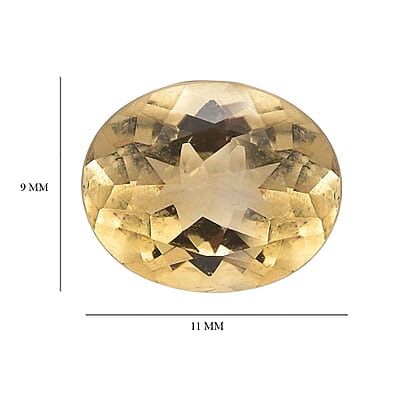 Brazilian Citrine (Oval 11x9 mm) 3.08 ctw Loose Gemstone
