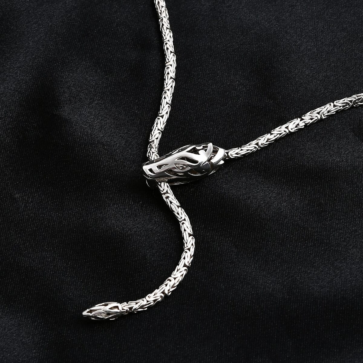 Bali Legacy Sterling Silver Dragon Borobudur Necklace (20 Inches) (26.20 g) image number 6