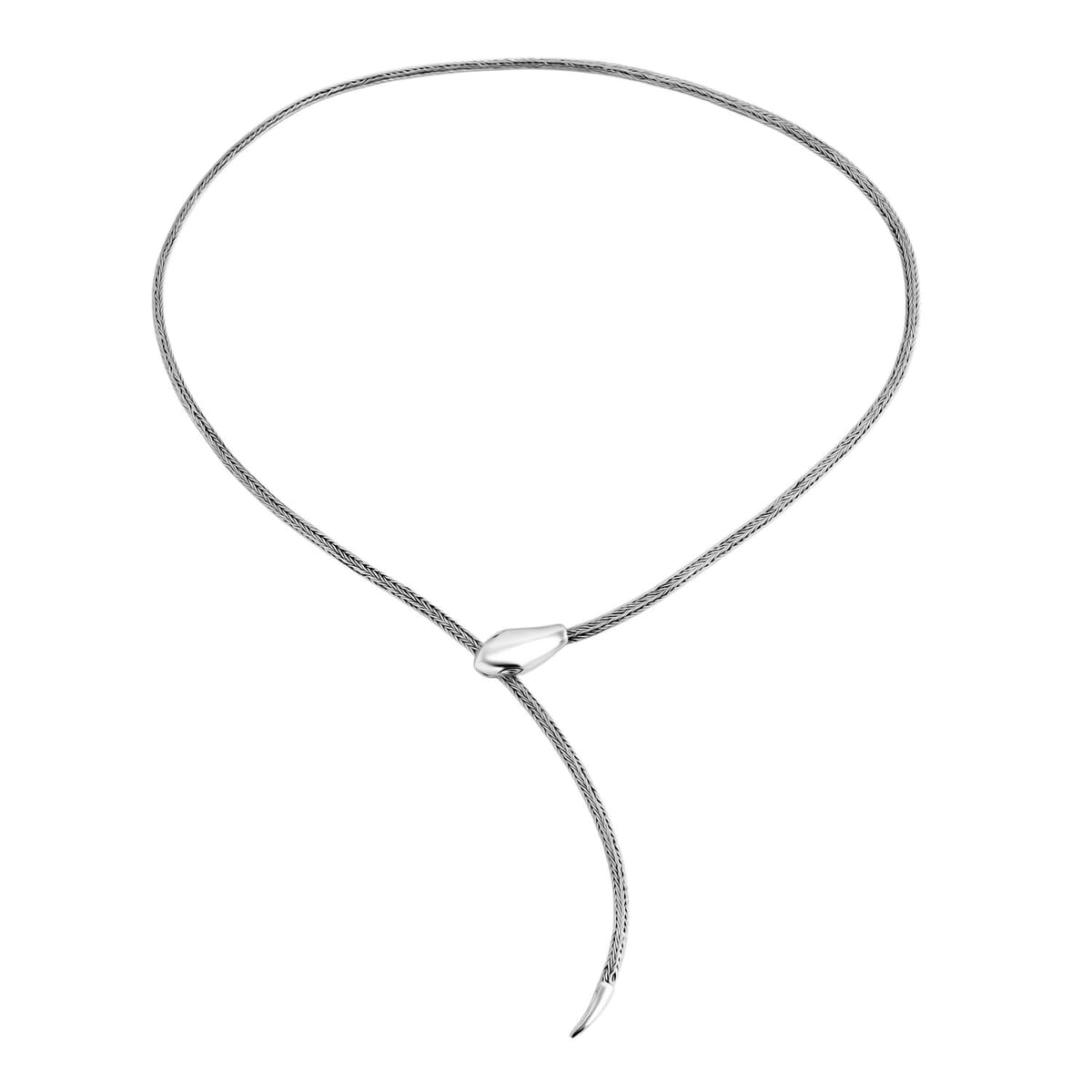 Bali Legacy Snake Tulang Naga Chain Necklace in Sterling Silver 20 Inches 26.20 Grams image number 0
