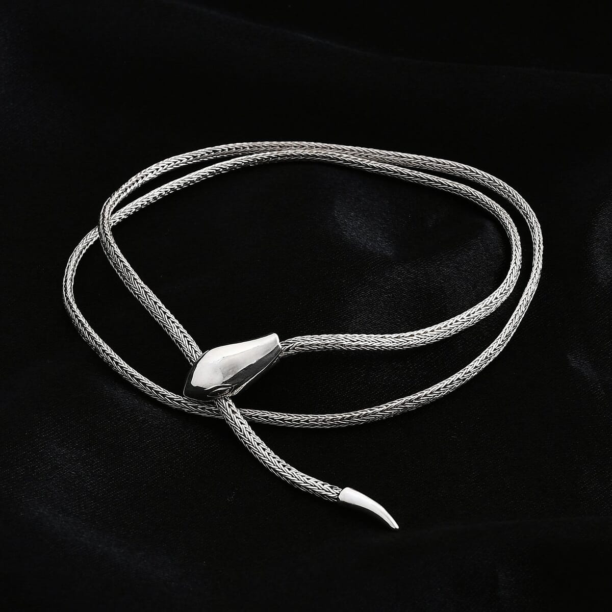 Bali Legacy Snake Tulang Naga Chain Necklace in Sterling Silver 20 Inches 26.20 Grams image number 1