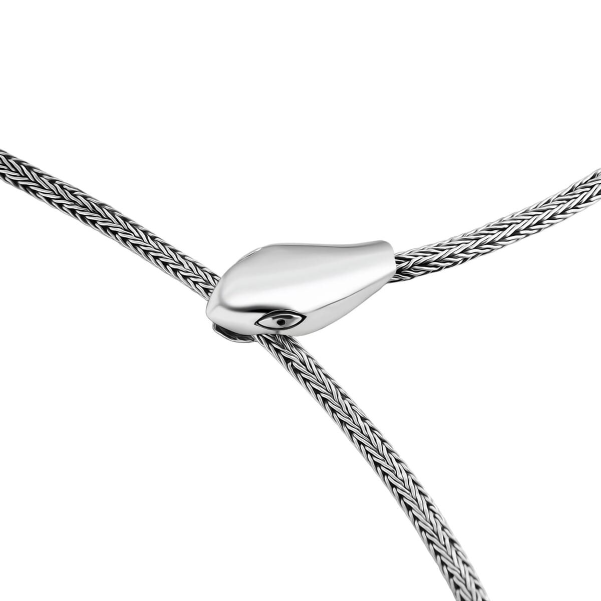 Bali Legacy Snake Tulang Naga Chain Necklace in Sterling Silver 20 Inches 26.20 Grams image number 3