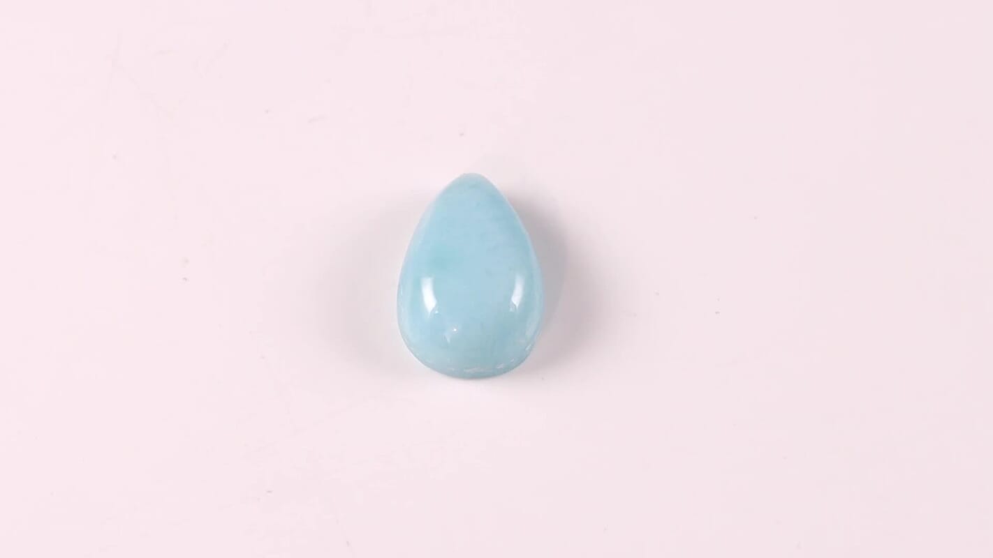 AA Larimar (Pear 12x8 mm) 3.02 ctw Loose Gemstone