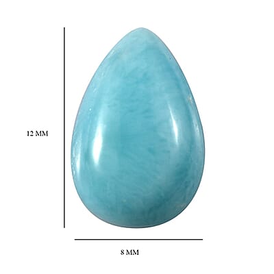 AA Larimar (Pear 12x8 mm) 3.02 ctw Loose Gemstone