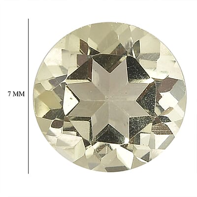Lemon Quartz Set of 2 (Rnd 7 mm) 1.90 ctw Loose Gemstone