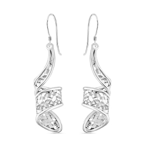 Bali Legacy Sterling Silver Woven Earrings 8.68 Grams