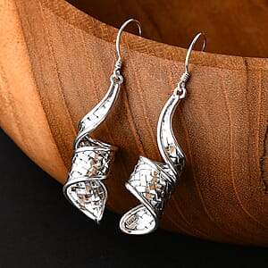 Bali Legacy Sterling Silver Woven Earrings 8.68 Grams