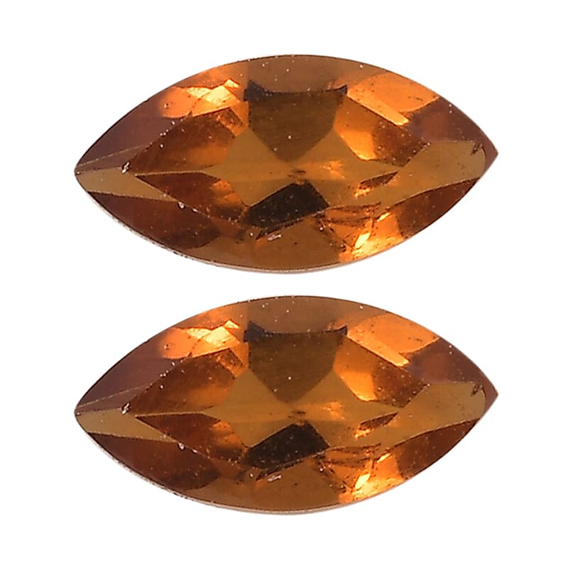 AA Madeira Citrine Set of 2 (Mrq 5x2.5 mm) 0.24 ctw Loose Gemstone