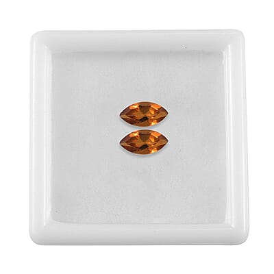 AA Madeira Citrine Set of 2 (Mrq 5x2.5 mm) 0.24 ctw Loose Gemstone
