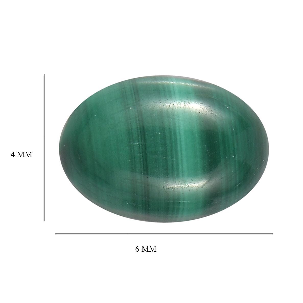 African Malachite Set of 2 (Ovl 6x4 mm) 1.31 ctw Loose Gemstone