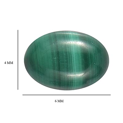 African Malachite Set of 2 (Ovl 6x4 mm) 1.31 ctw Loose Gemstone