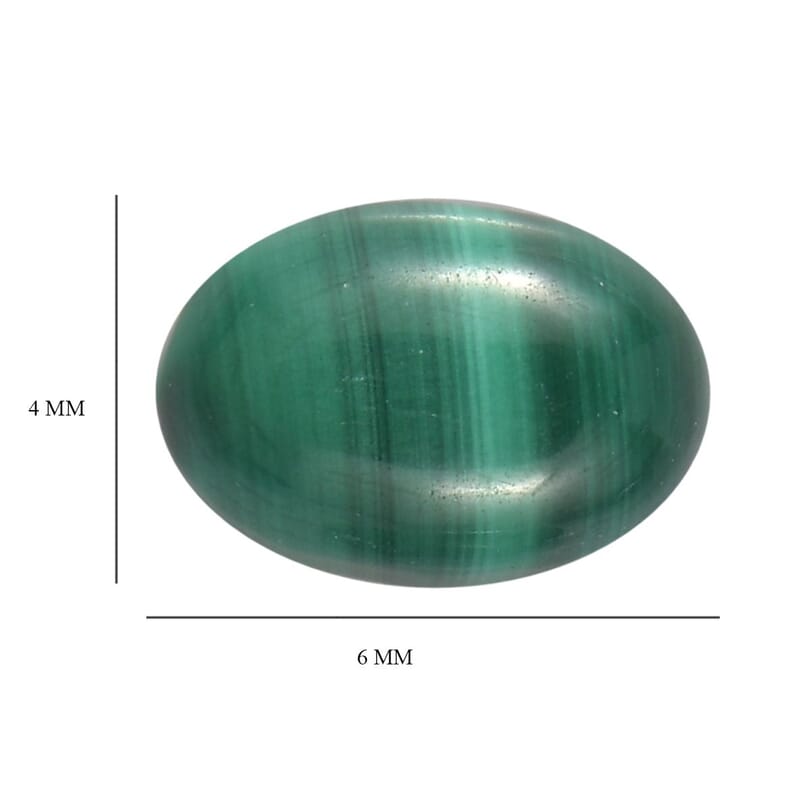 African Malachite Set of 2 (Ovl 6x4 mm) 1.31 ctw Loose Gemstone