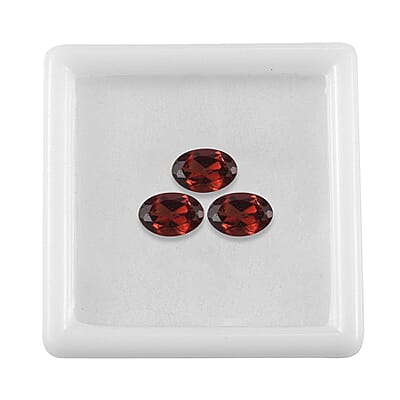 Mozambique Garnet Set of 3 (Ovl 6x4 mm) 1.28 ctw Loose Gemstone