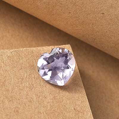 Rose De France Amethyst (Hrt 10 mm) 2.57 ctw Loose Gemstone