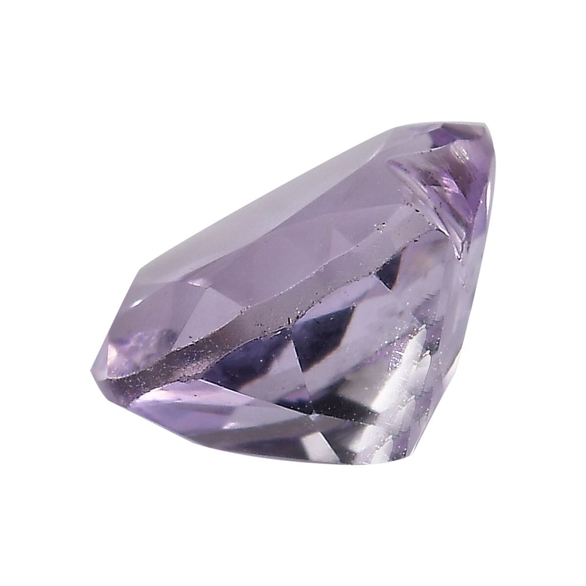 Rose De France Amethyst (Hrt 10 mm) 2.57 ctw Loose Gemstone