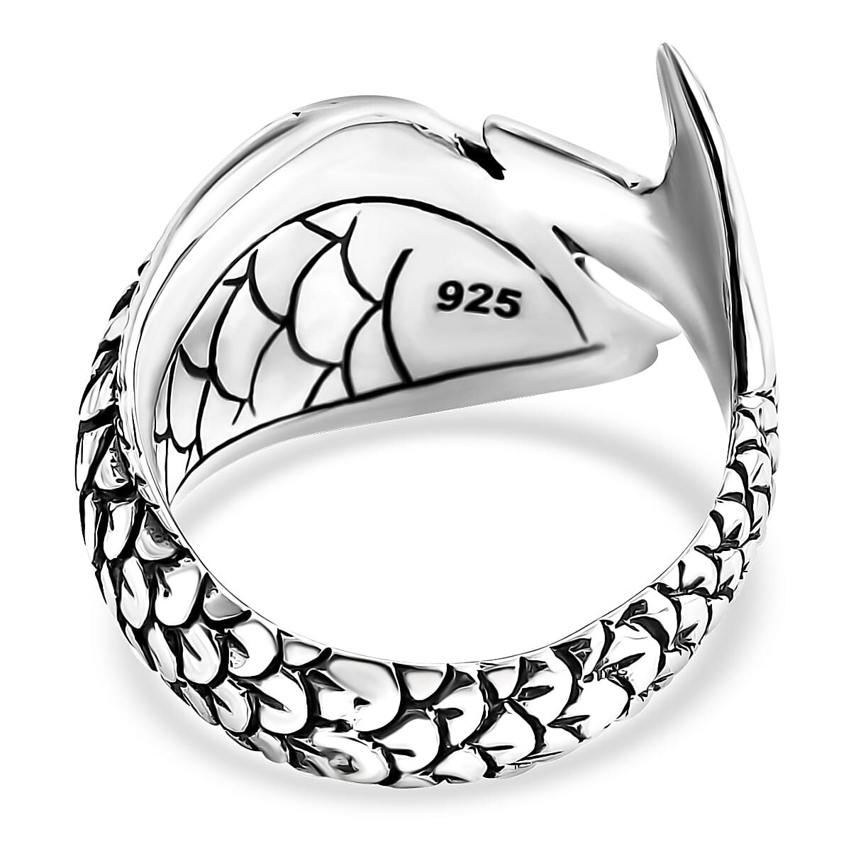 Bali Legacy Sterling Silver Koi Fish Ring (Size 9.0) 6.77 Grams image number 2