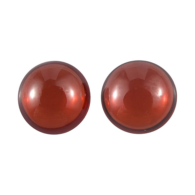Set of 2 Mozambique Garnet (Rnd 5 mm) 0.84 ctw Loose Gemstone