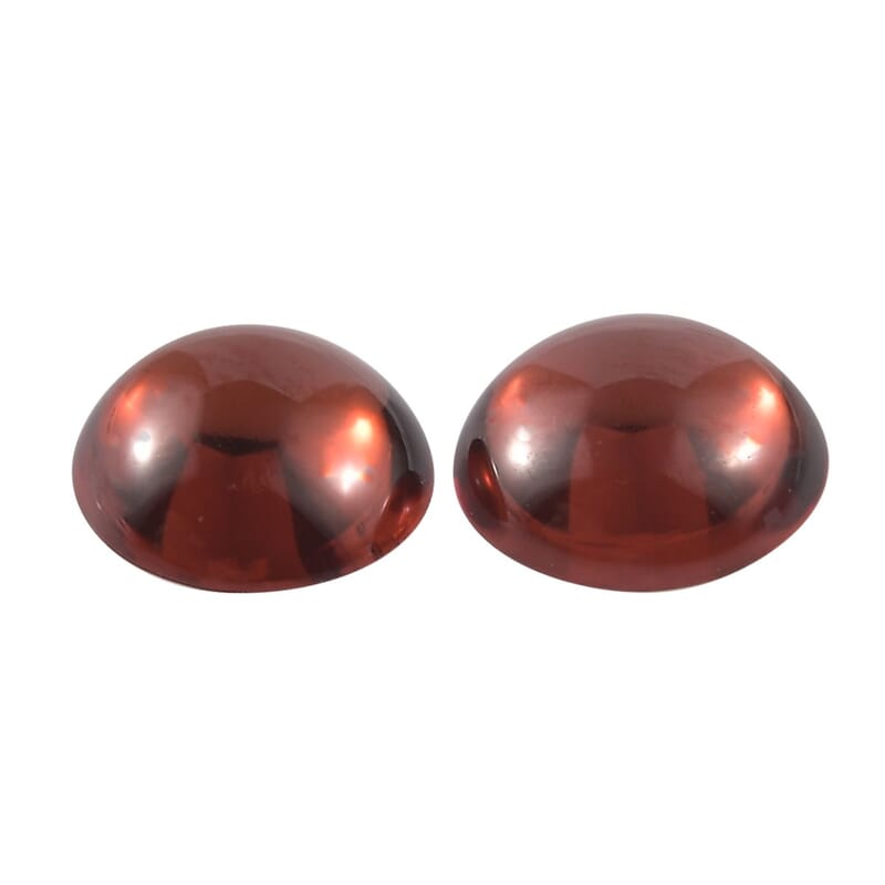Set of 2 Mozambique Garnet (Rnd 5 mm) 0.84 ctw Loose Gemstone