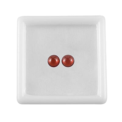 Set of 2 Mozambique Garnet (Rnd 5 mm) 0.84 ctw Loose Gemstone