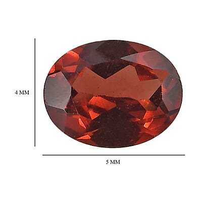 Set of 2 Mozambique Garnet (Oval 5x4 mm) 0.64 ctw Loose Gemstone