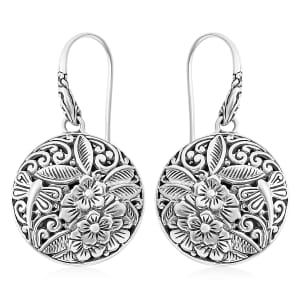 Bali Legacy Sterling Silver Floral Earrings 11.65 Grams