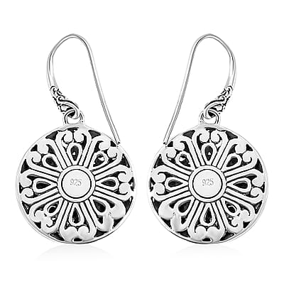 Bali Legacy Sterling Silver Floral Earrings 11.65 Grams