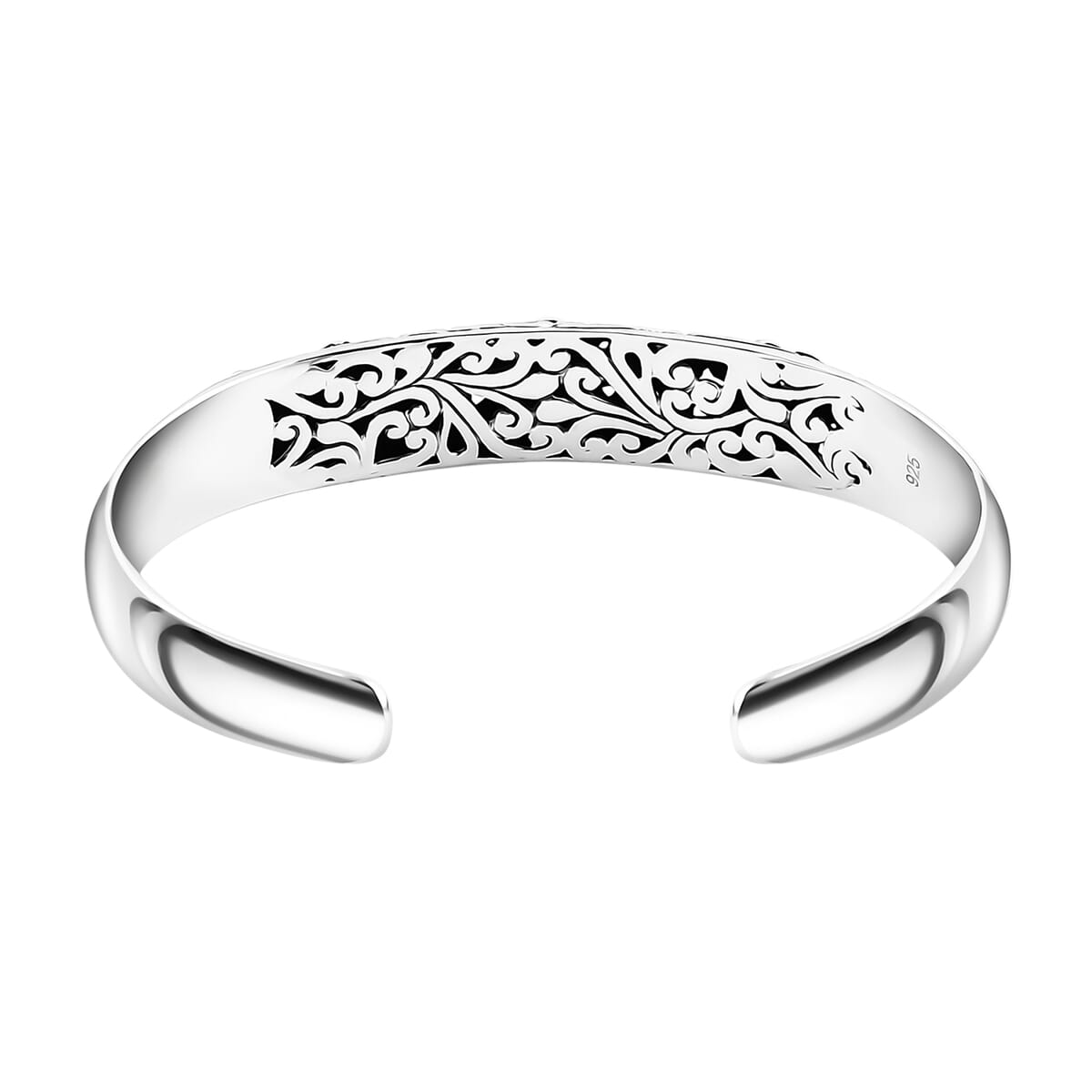 Bali Legacy Sterling Silver Dragonfly Cuff Bracelet (7.25 In) 29.96 Grams image number 4