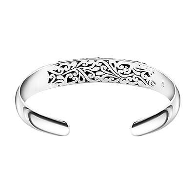 Bali Legacy Dragonfly Cuff Bracelet in Sterling Silver (7.25 In) 30.85 Grams