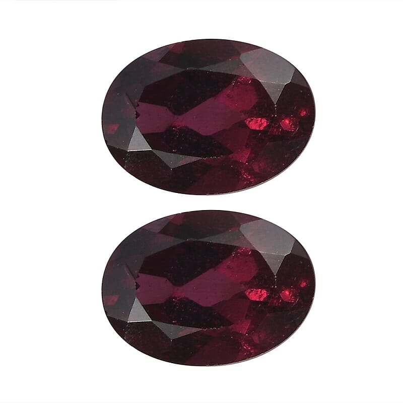 AA Orissa Rhodolite Garnet Set Of 2 (Ovl 7x5 mm) 1.53 ctw Loose Gemstone