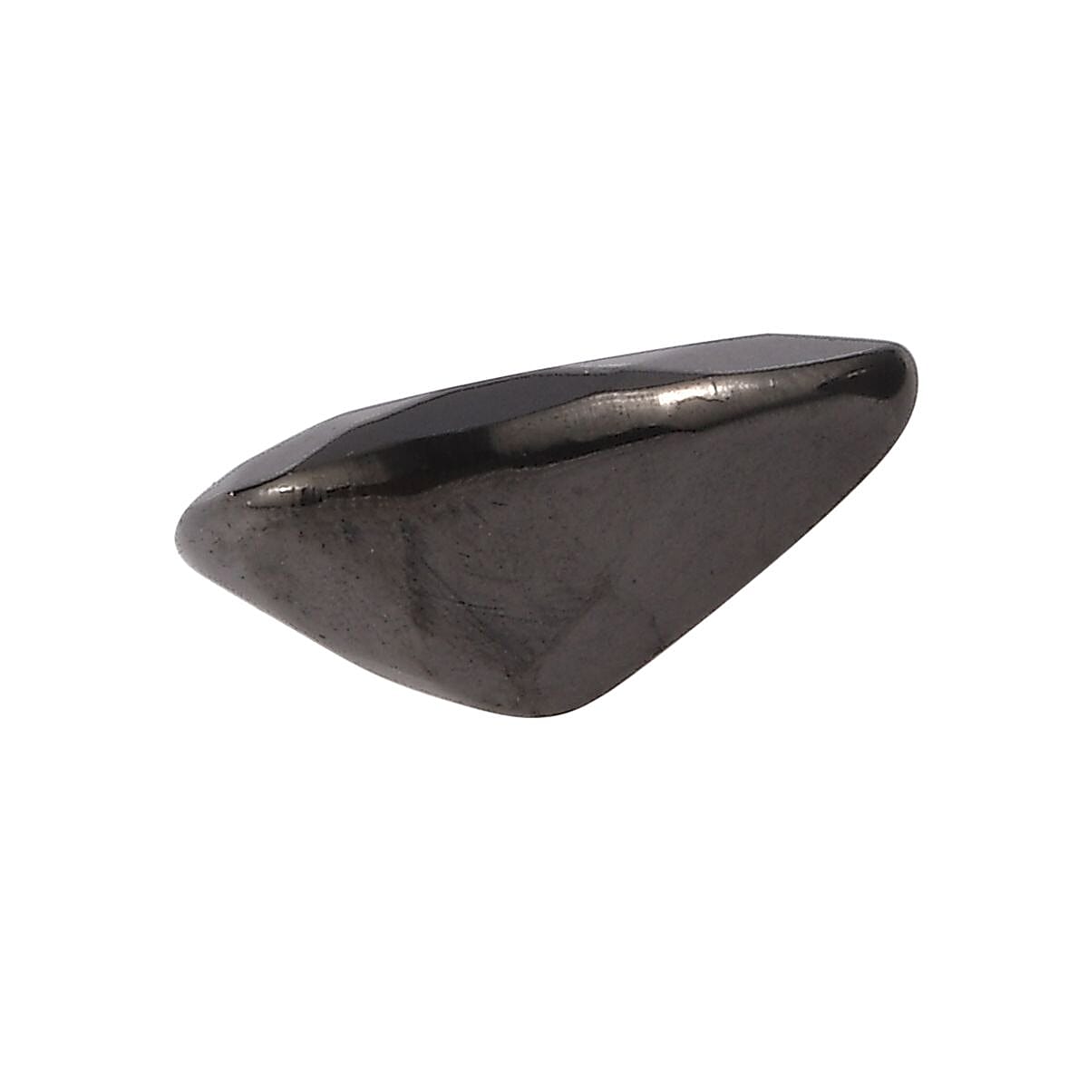 Silver Shungite Set of 2 (Pear 6x4 mm) 0.38 ctw Loose Gemstone image number 2