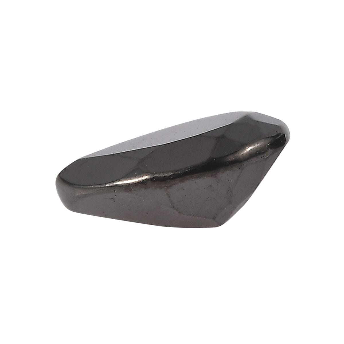 Silver Shungite Set of 2 (Pear 8x6 mm) 1.09 ctw Loose Gemstone image number 2