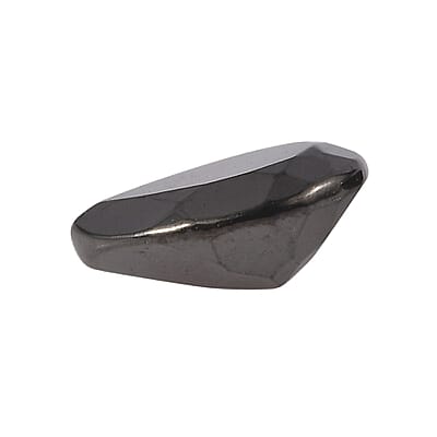 Silver Shungite Set of 2 (Pear 8x6 mm) 1.09 ctw Loose Gemstone