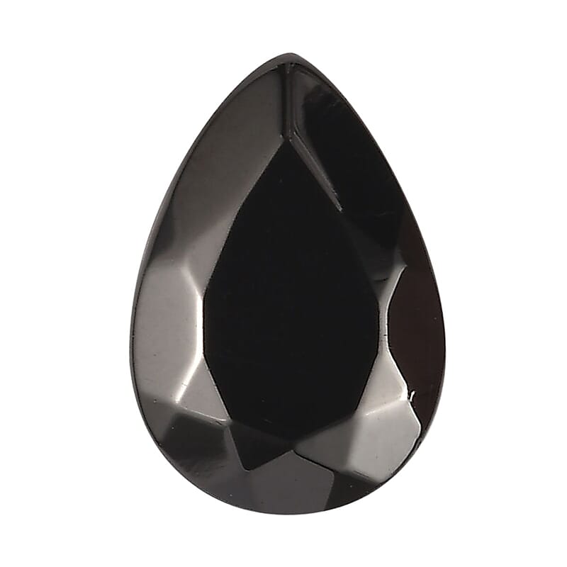 Silver Shungite (Pear 9x6 mm) 0.60 ctw Loose Gemstone