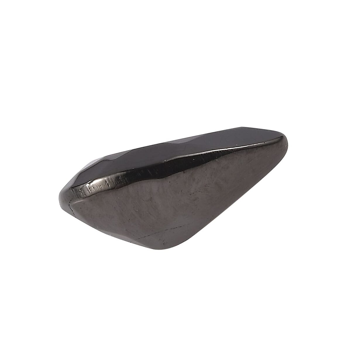 Silver Shungite (Pear 9x6 mm) 0.60 ctw Loose Gemstone image number 2