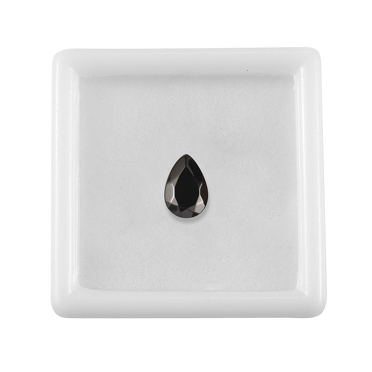 Silver Shungite (Pear 9x6 mm) 0.60 ctw Loose Gemstone image number 3