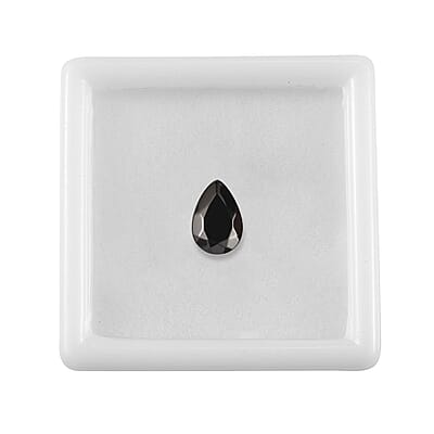 Silver Shungite (Pear 9x6 mm) 0.60 ctw Loose Gemstone