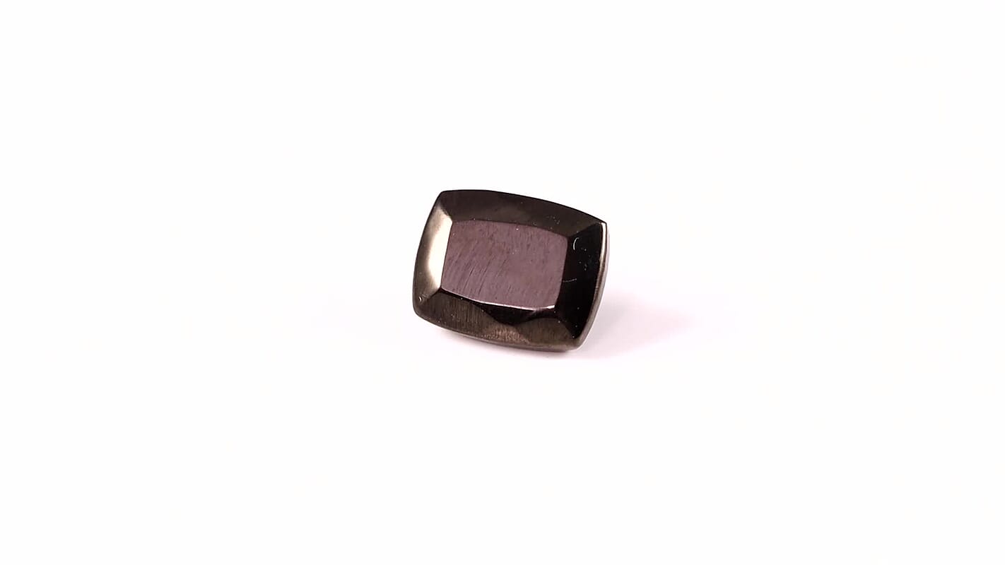 Silver Shungite (Cush 9x7 mm) 1.12 ctw Loose Gemstone