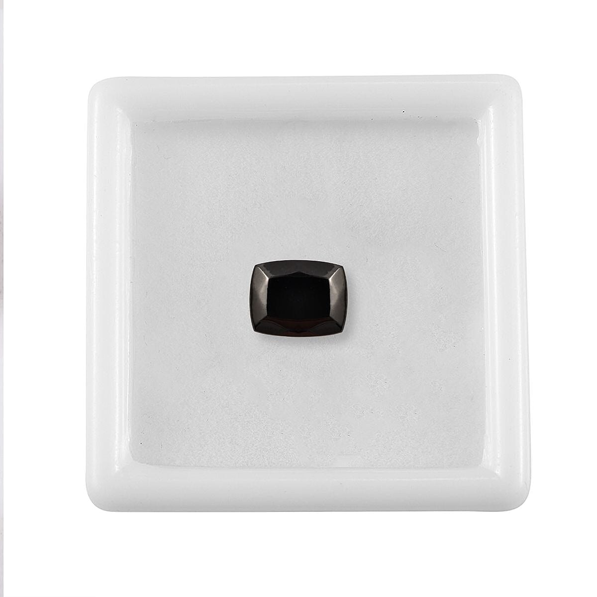 Silver Shungite (Cush 9x7 mm) 1.12 ctw Loose Gemstone