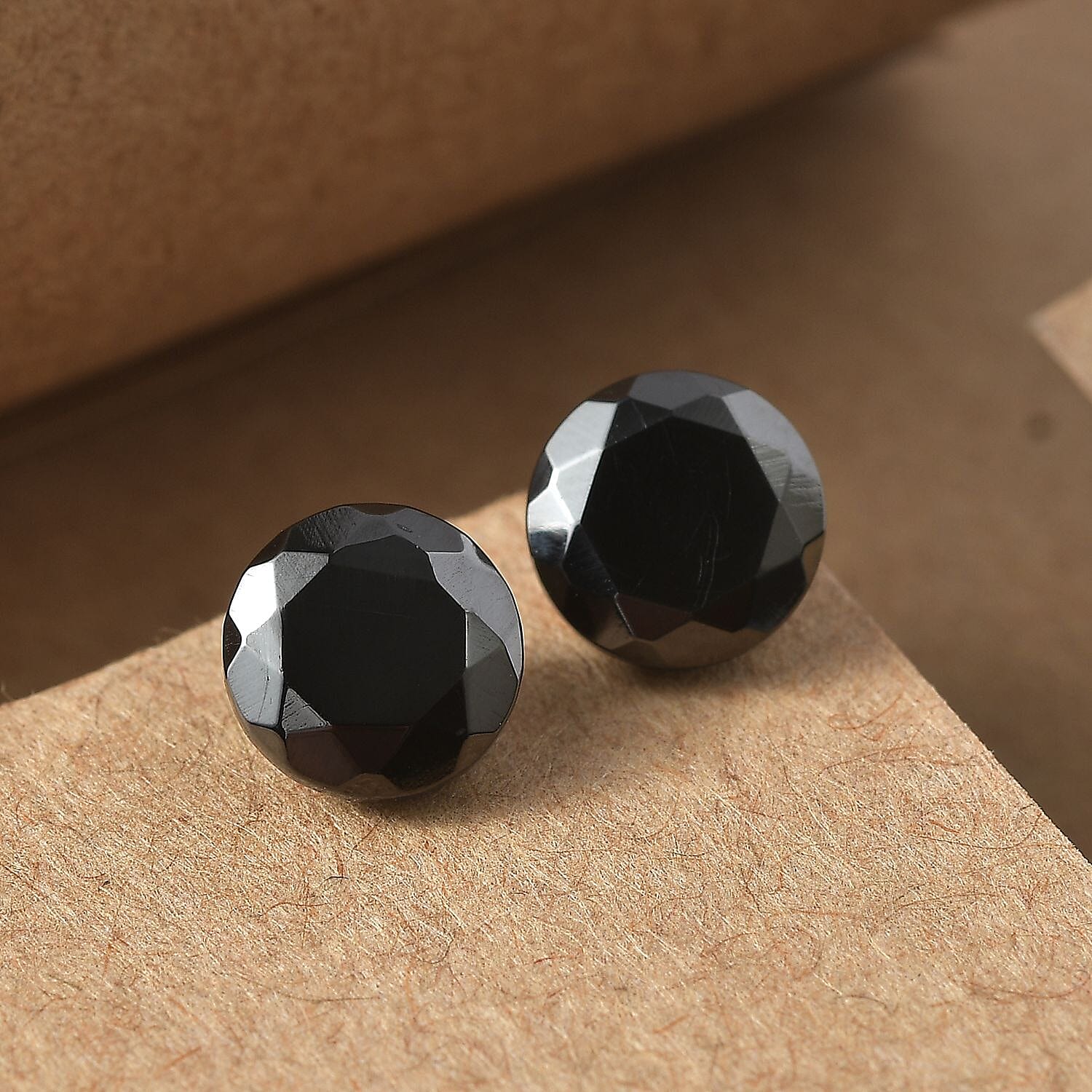 Silver Shungite Set of 2 (Rnd 7 mm) 1.53 ctw Loose Gemstone