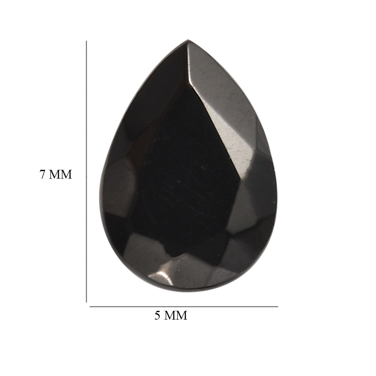 Silver Shungite Set of 2 (Pear 7x5 mm) 0.79 ctw Loose Gemstone image number 4