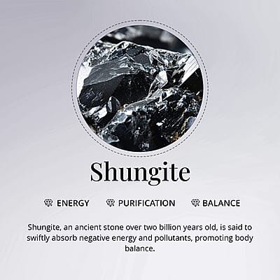 Silver Shungite Set of 2 (Pear 7x5 mm) 0.79 ctw Loose Gemstone