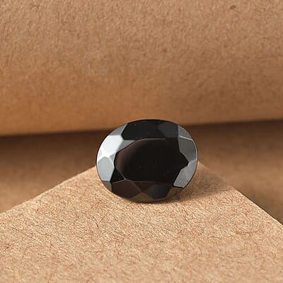 Silver Shungite (Ovl 11x9 mm) 1.58 ctw Loose Gemstone
