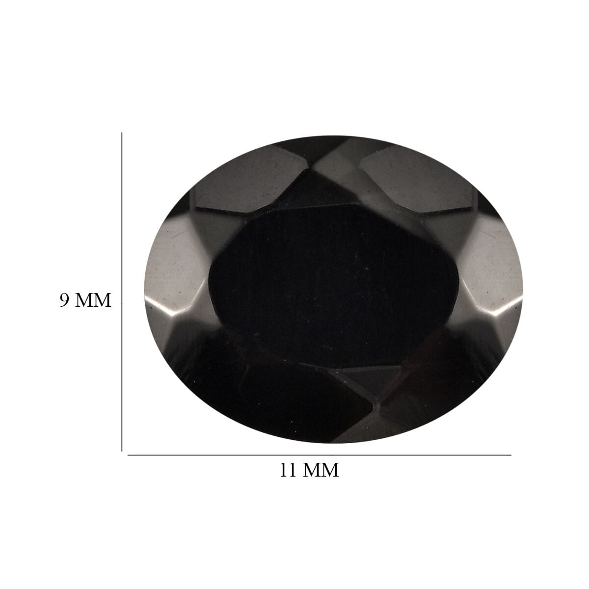 Silver Shungite (Ovl 11x9 mm) 1.58 ctw Loose Gemstone image number 4
