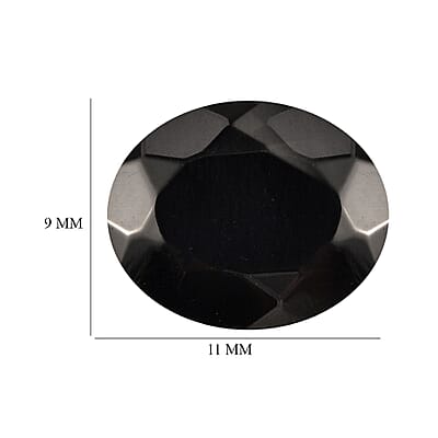 Silver Shungite (Ovl 11x9 mm) 1.58 ctw Loose Gemstone