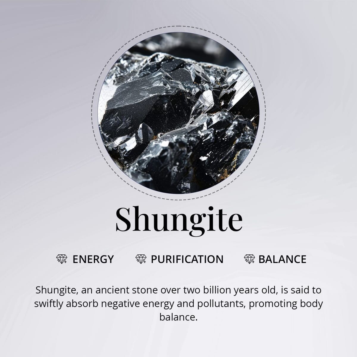Silver Shungite (Ovl 11x9 mm) 1.58 ctw Loose Gemstone image number 5