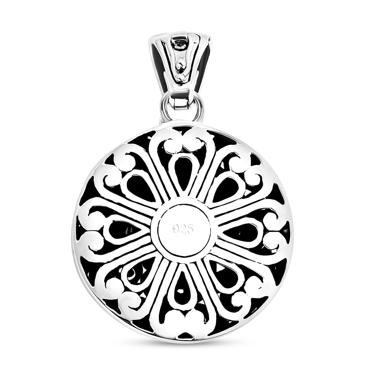 Bali Legacy Sterling Silver Floral Pendant without Chain 11.61 Grams image number 4