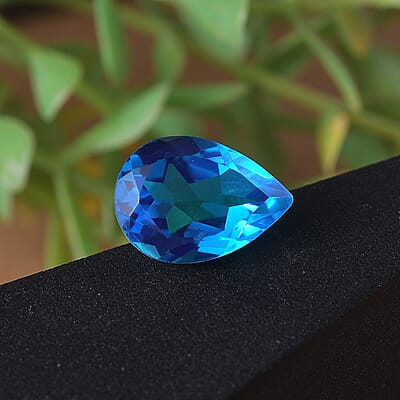 Caribbean Quartz (Pear 14x10 mm) 4.70 ctw Loose Gemstone