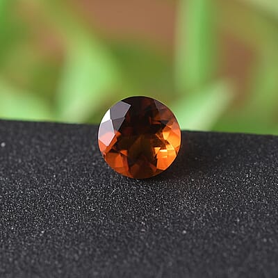 Brazilian Cherry Citrine (Rnd 5 mm) 0.40 ctw Loose Gemstone