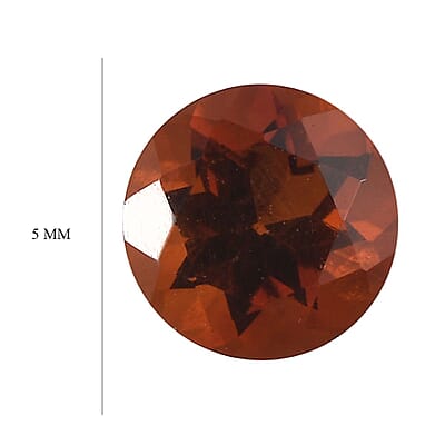 Brazilian Cherry Citrine (Rnd 5 mm) 0.40 ctw Loose Gemstone