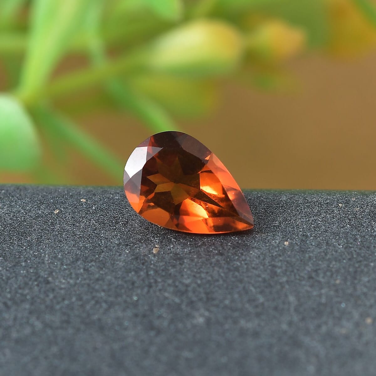 Brazilian Cherry Citrine (Pear 9x6 mm) 1.00 ctw Loose Gemstone image number 1