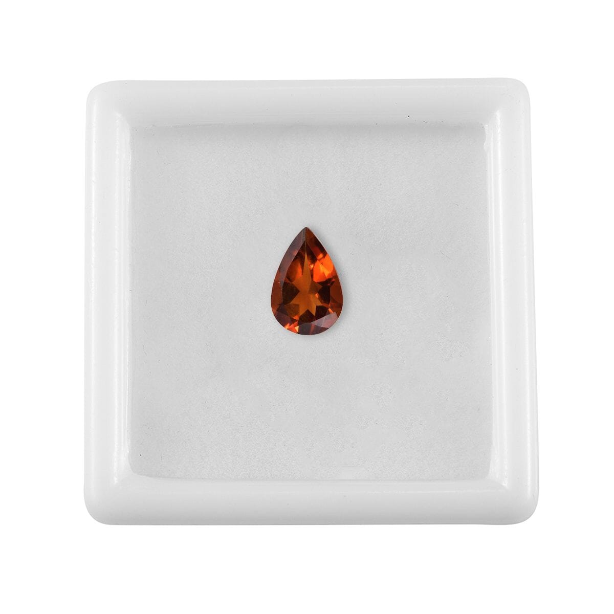 Brazilian Cherry Citrine (Pear 9x6 mm) 1.00 ctw Loose Gemstone image number 3